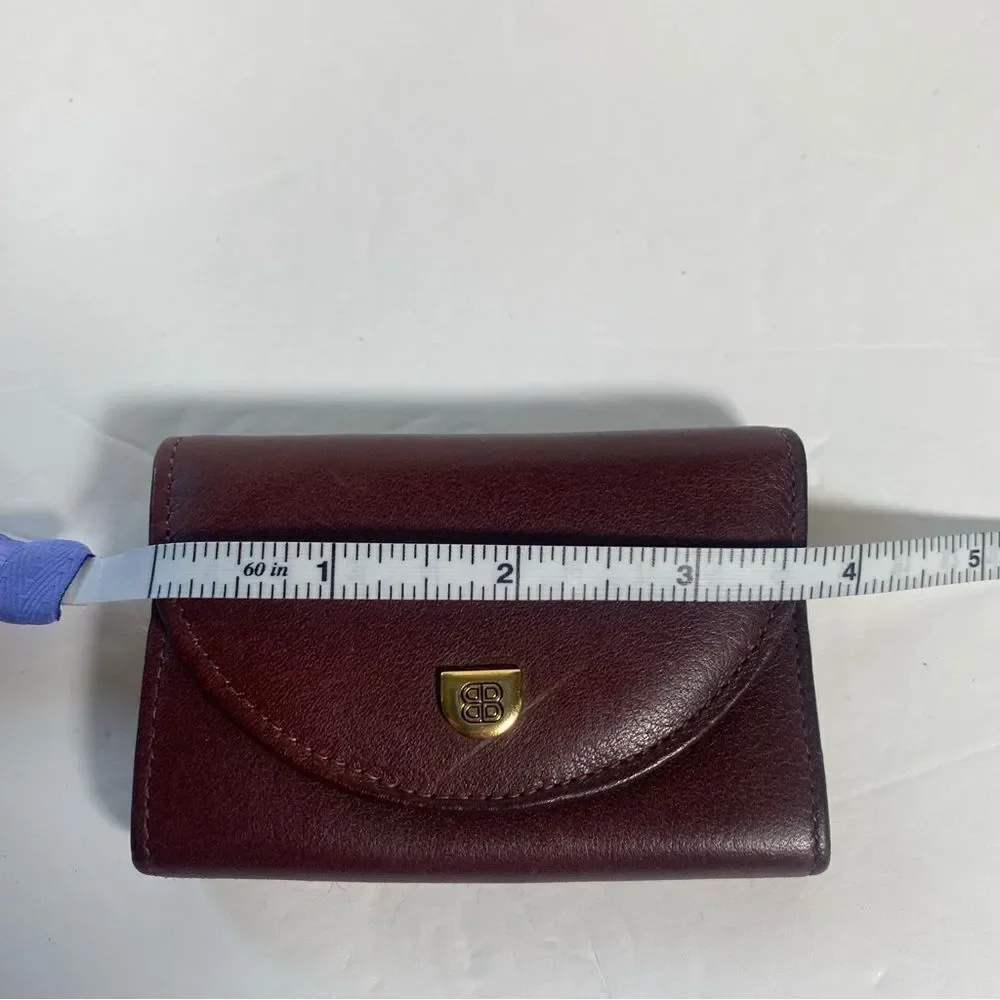 Bosca Mezza Luna Burgundy Leather Key Holder New Without Tags